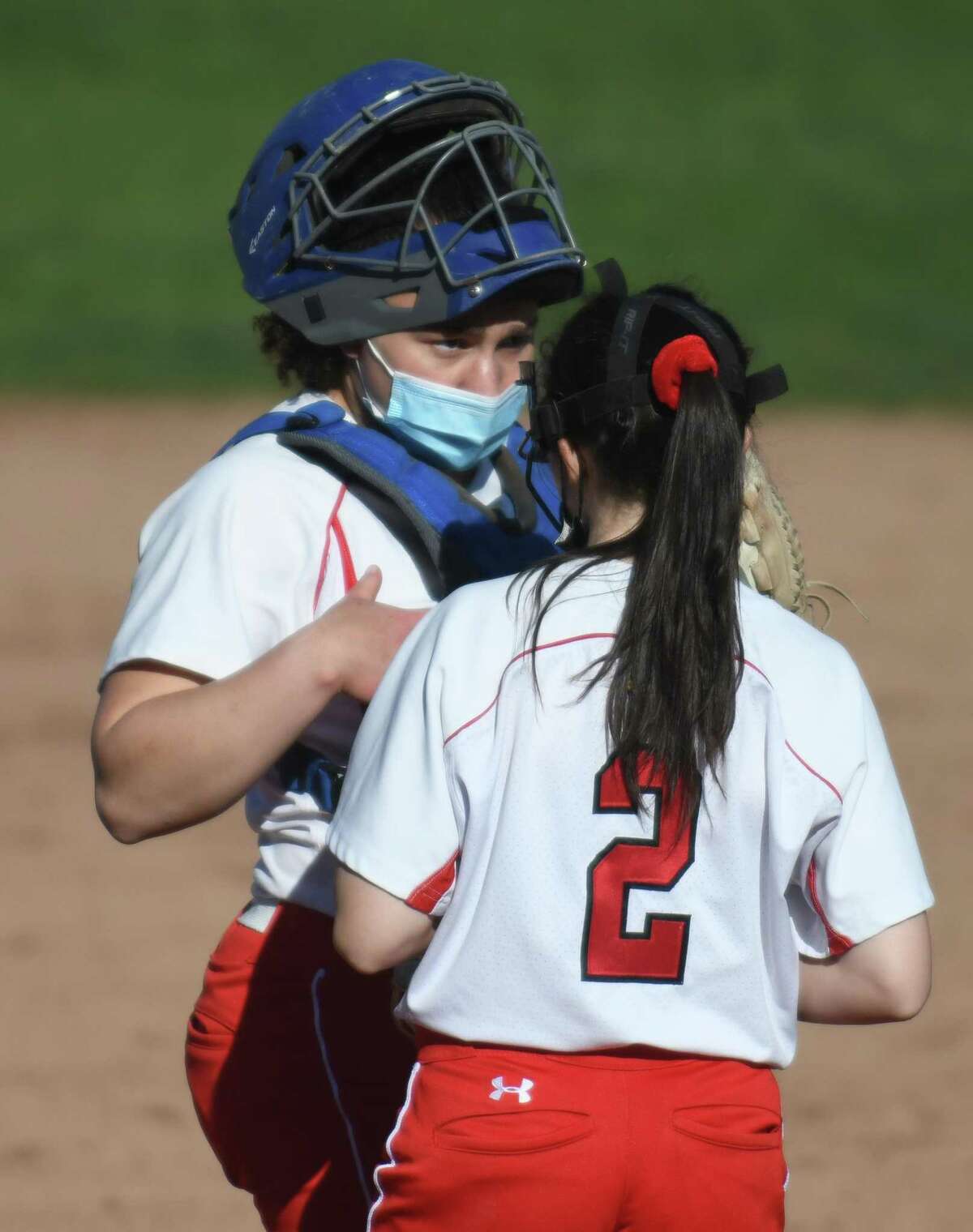 Photos from the high school softball game between Greenwich High School and Stamford High School at Stamford High School in Stamford, Conn. Tuesday, April 13, 2021.