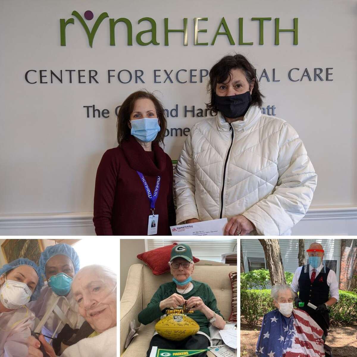 The Ridgefield Thrift Shop recently presented RVNAhealth with a check to support its Hospice Fund.
