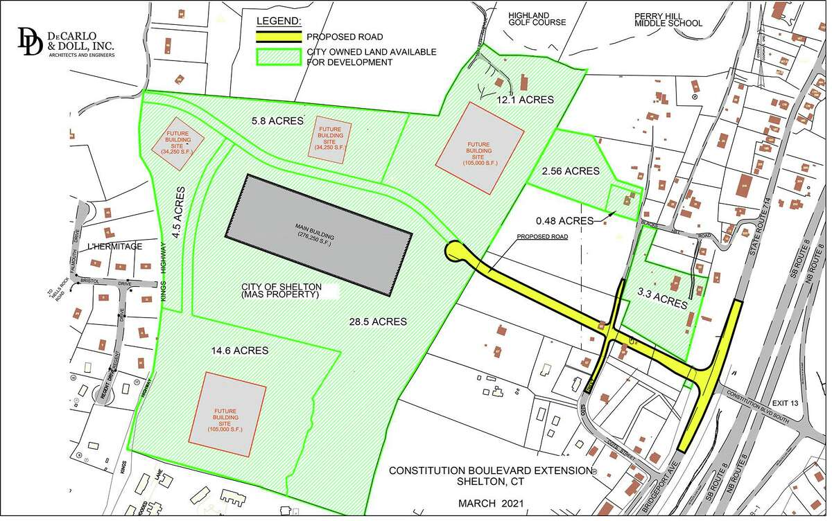 Mayor Mark Lauretti has presented potential development opportunities for the city-owned Mas property, an almost 70-acre parcel near Bridgeport Avenue where Constitution Boulevard could be partly extended to eventually reach Shelton Avenue (Route 108). Mayor Mark Lauretti has presented potential development opportunities for the city-owned Mas property, an almost 70-acre parcel near Bridgeport Avenue where Constitution Boulevard could be partly extended to eventually reach Shelton Avenue (Route 108).