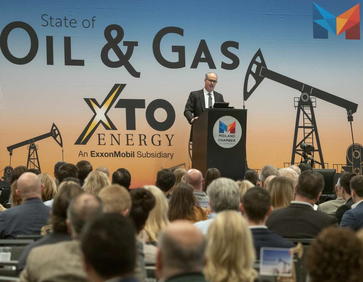 Travis Stice, CEO and director for Diamondback Energy, was the keynote speaker  at the 2020 State of Oil & Gas luncheon at the Bush Convention Center. Tim Fischer/Reporter-Telegram