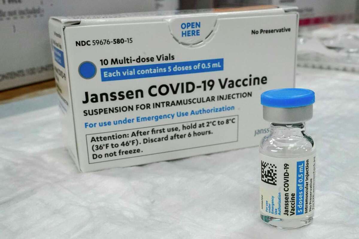 The Johnson & Johnson COVID-19 vaccine sits on a table at a pop up vaccination site at the Albanian Islamic Cultural Center, in the Staten Island borough of New York. The U.S. is recommending a "pause" in administration of the single-dose Johnson & Johnson COVID-19 vaccine to investigate reports of potentially dangerous blood clots. (AP Photo/Mary Altaffer, File)