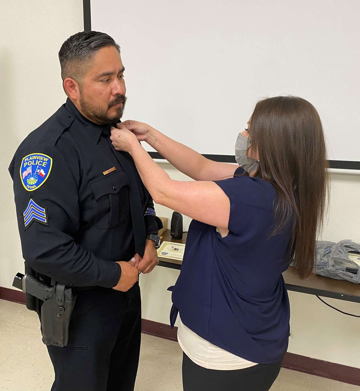 The Plainview Police Department recently promoted Gabriel Carrillo to patrol lieutenant. Carrillo has served the Plainview PD for nine years.