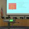 Beaumont ISD trustees hold a monthly meeting on Thursday, April 15, 2021.