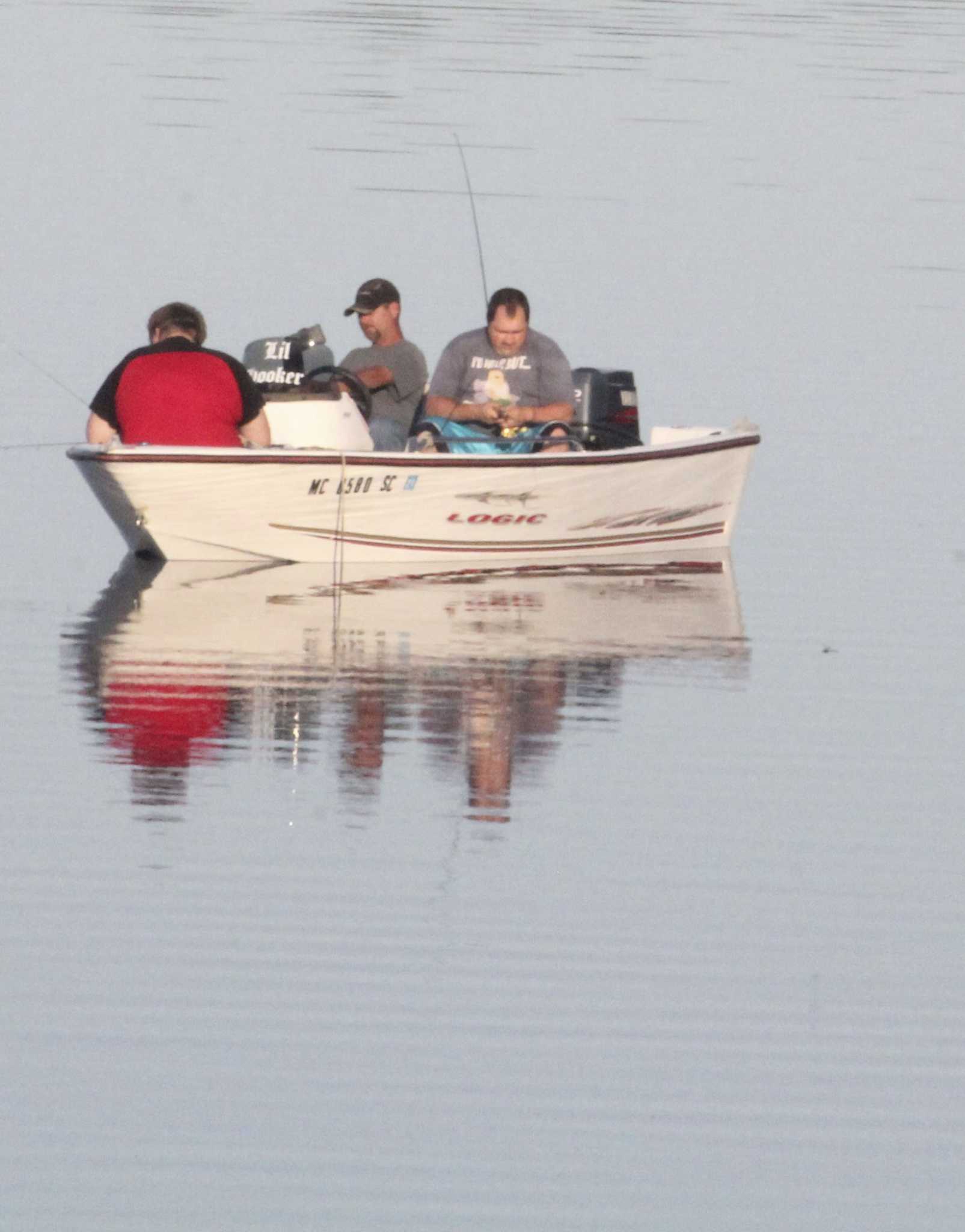 Boats heading out on inland lakes