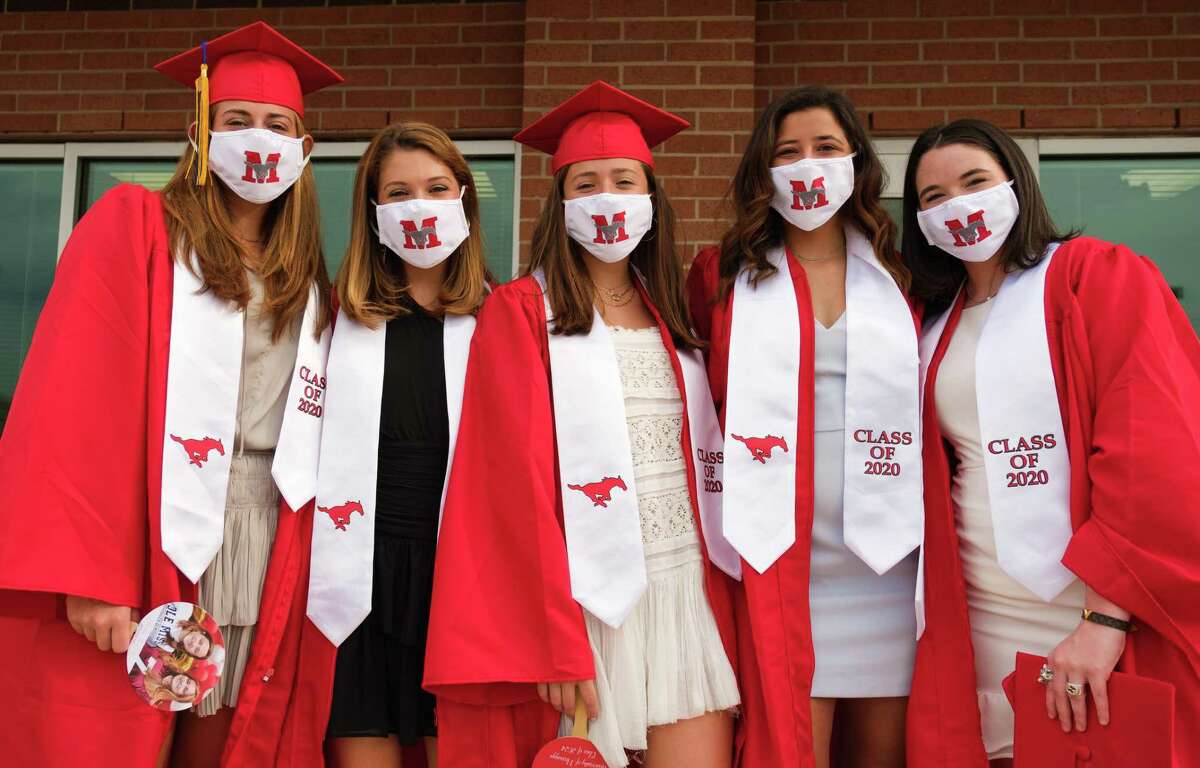 Everybody on the field wore masks during the Memorial High School graduation ceremony for the class of 2020 at Darrell Tully Stadium on June 1