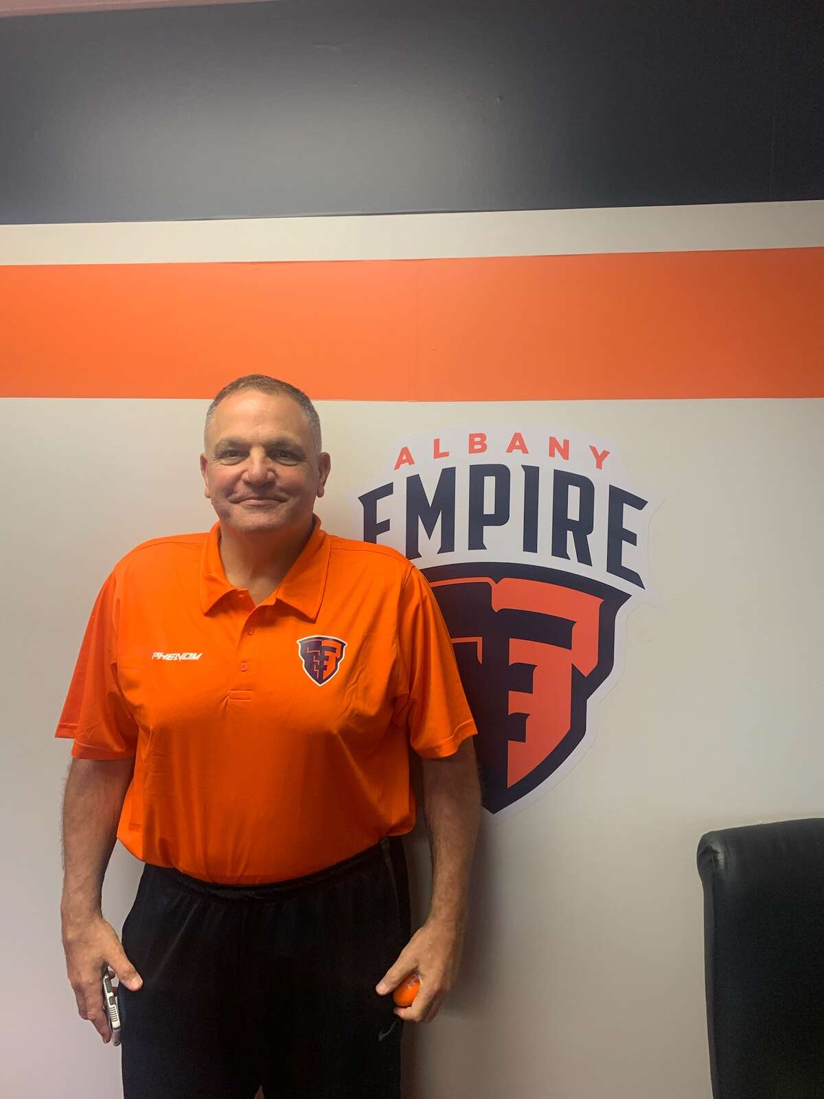 Tom Menas will coach his first game as a head coach in the National Arena League with the Albany Empire on Saturday, May 29, 2021.