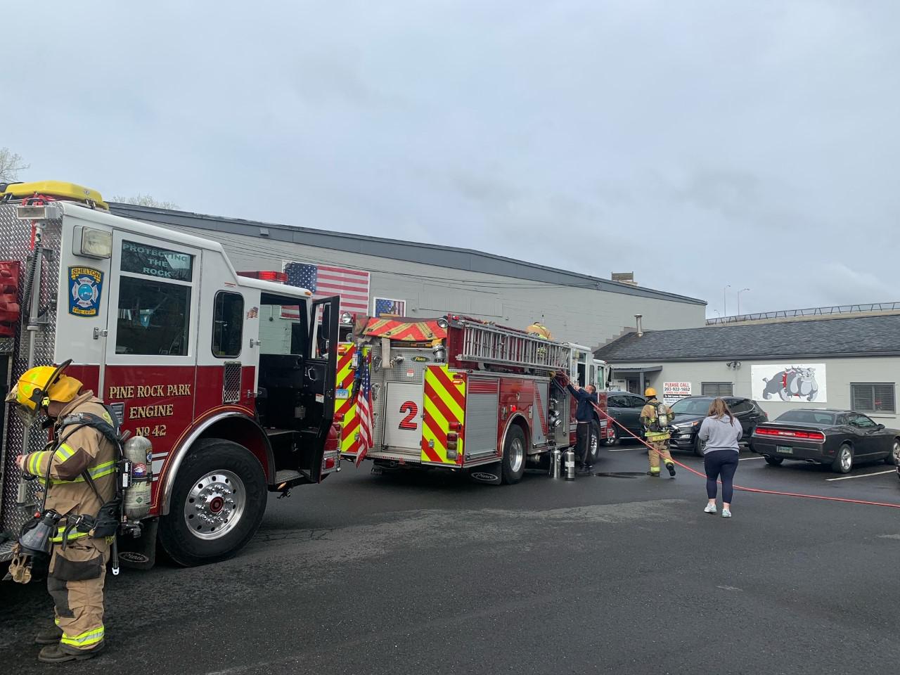 Shelton firefighters douse fire at gun facility