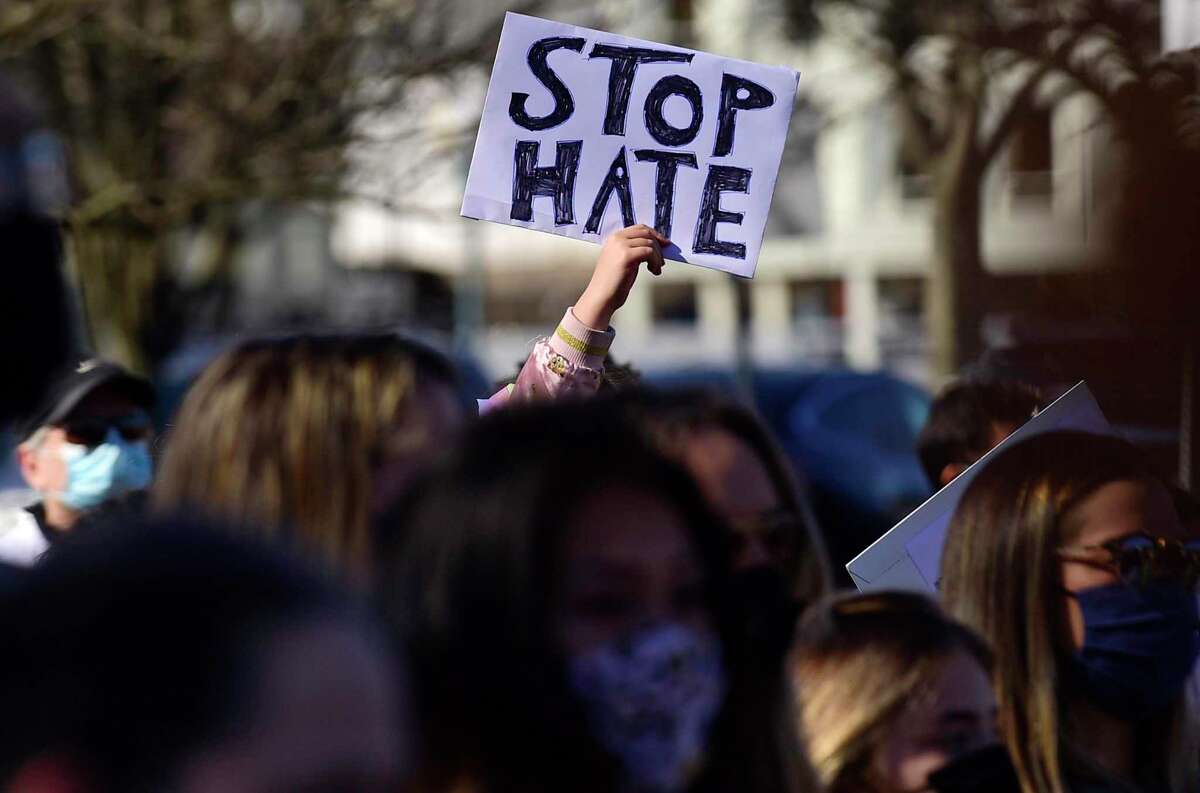 The number of reported Connecticut hate crime incidents increased from 65 events in 2019 to 128 last year, according to the Anti-Defamation League.
