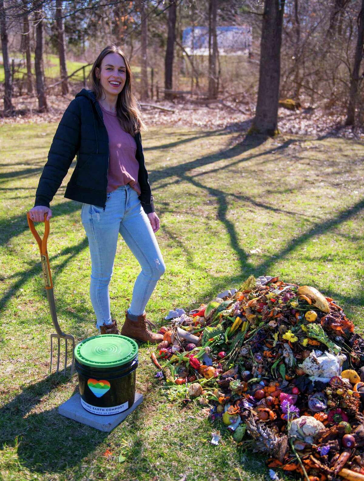 Whitney Davis, founder of Loving Earth Compost in Saratoga Springs.