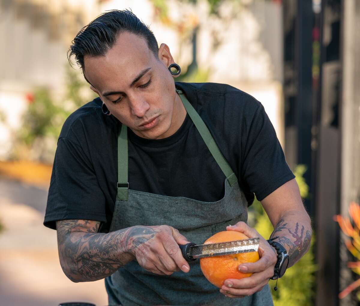 Chef Victor Aguilera of Arepas en Bici in San Francisco, is another Bay Area competitor on