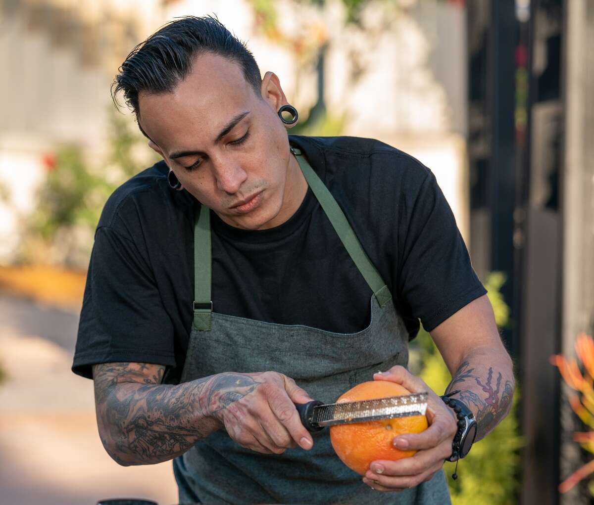 Chef Victor Aguilera of Arepas en Bici in San Francisco, is another Bay Area competitor on 