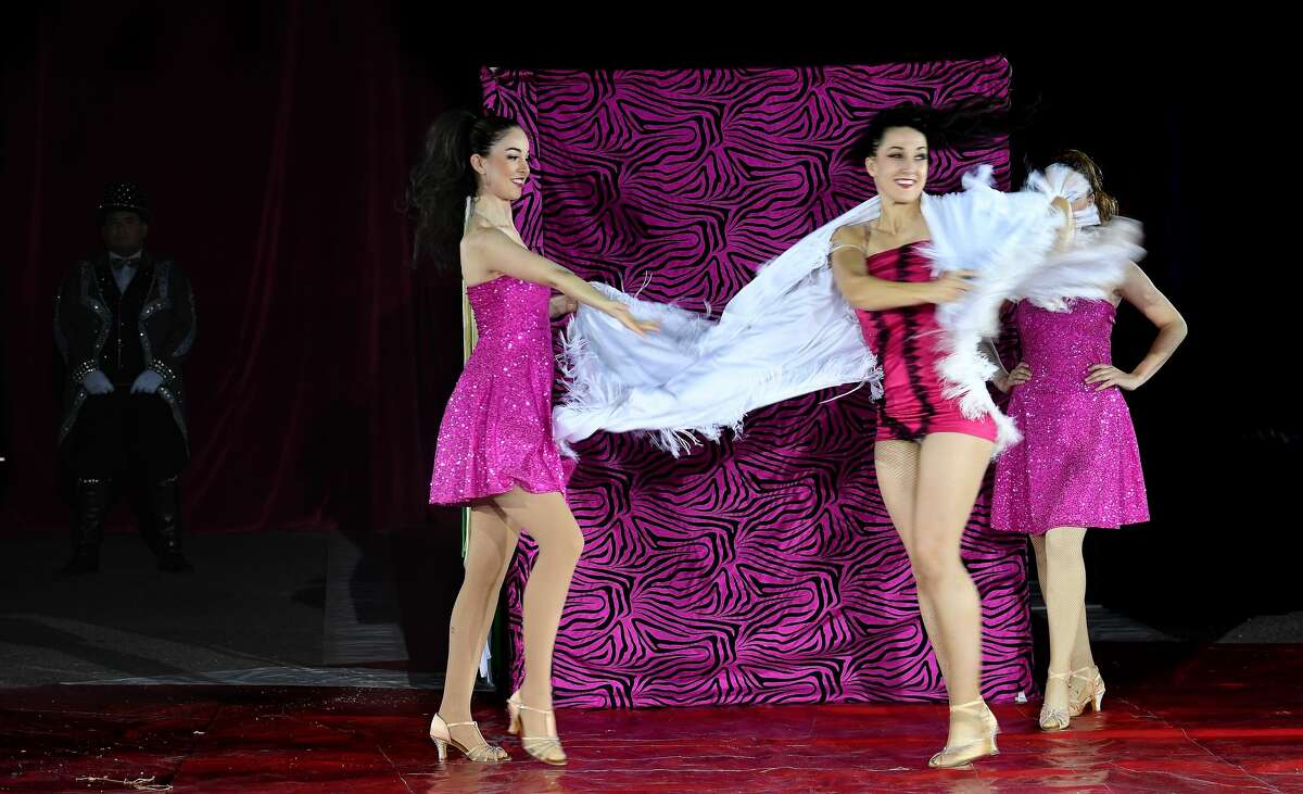 The Do Portugal Circus at Parkdale Mall is in its final week. Showtimes are 7:30 daily through Friday, Saturday at 5 and 8 p.m. and Sunday at 2, 5 and 8 p.m. Photo made Sunday, April 18, 2021 Kim Brent/The Enterprise