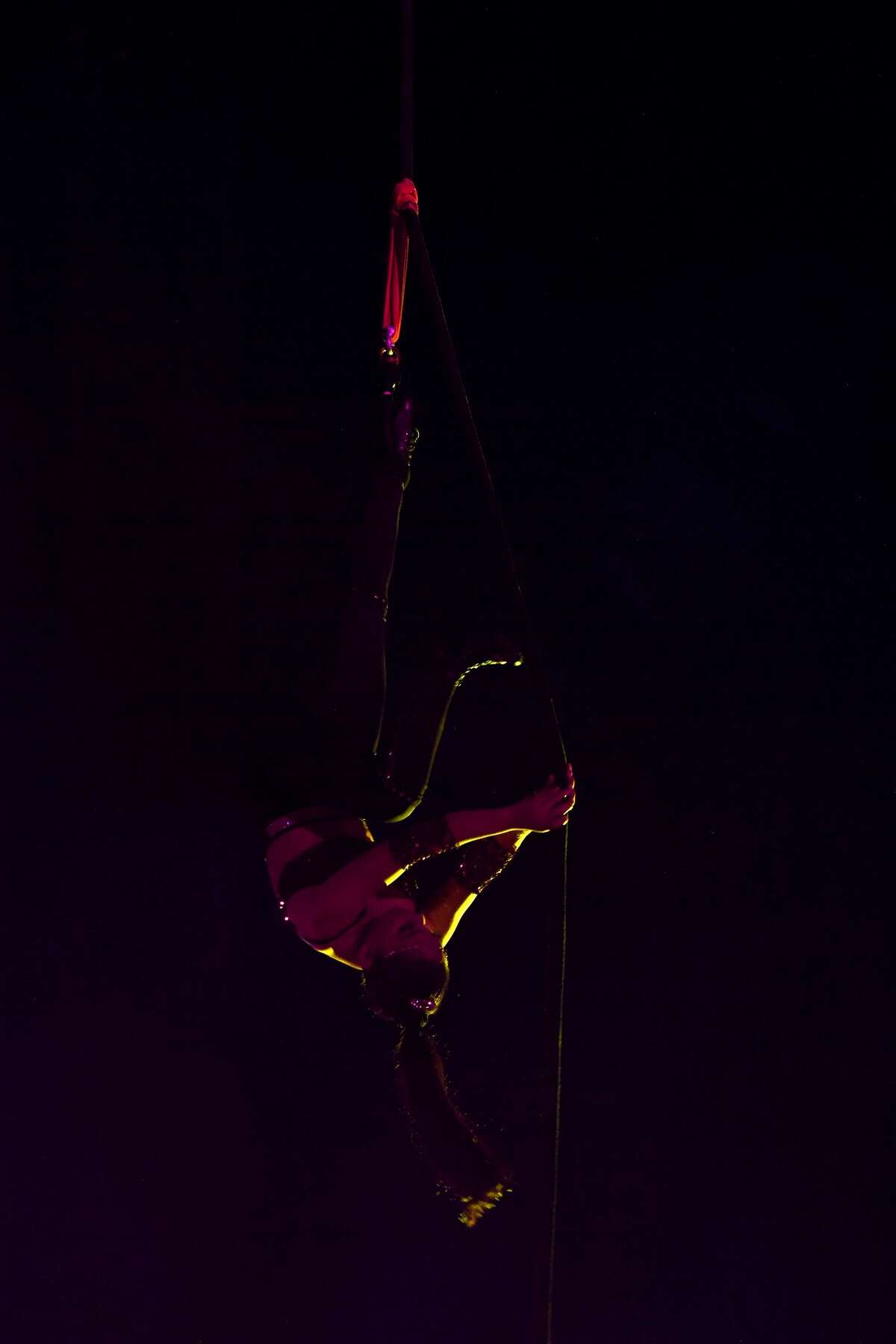 The Do Portugal Circus at Parkdale Mall is in its final week. Showtimes are 7:30 daily through Friday, Saturday at 5 and 8 p.m. and Sunday at 2, 5 and 8 p.m. Photo made Sunday, April 18, 2021 Kim Brent/The Enterprise