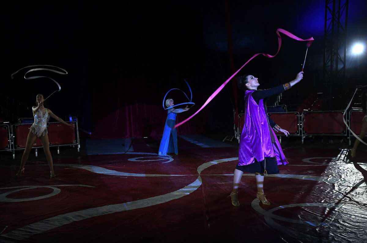 The Do Portugal Circus at Parkdale Mall is in its final week. Showtimes are 7:30 daily through Friday, Saturday at 5 and 8 p.m. and Sunday at 2, 5 and 8 p.m. Photo made Sunday, April 18, 2021 Kim Brent/The Enterprise