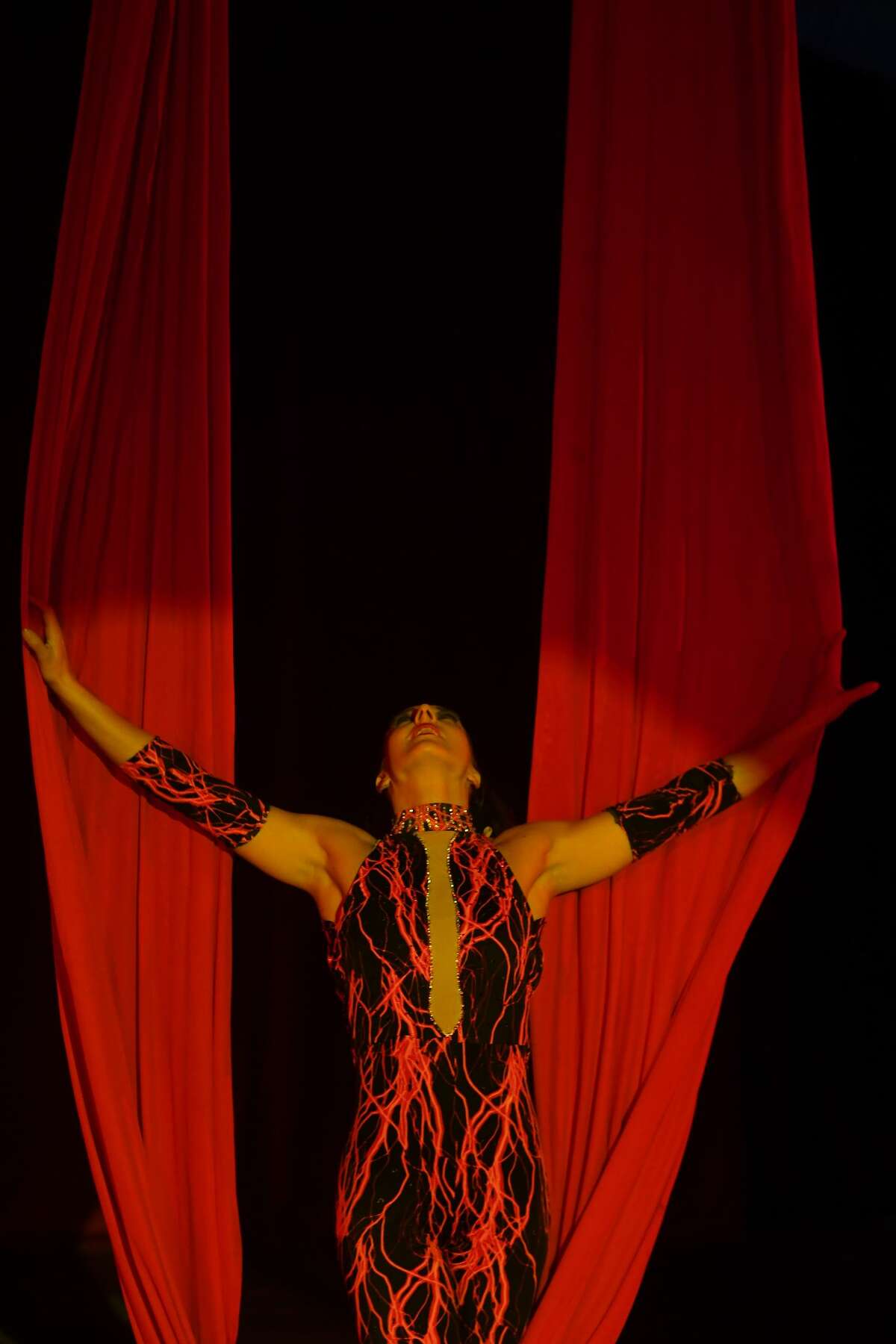 The Do Portugal Circus at Parkdale Mall is in its final week. Showtimes are 7:30 daily through Friday, Saturday at 5 and 8 p.m. and Sunday at 2, 5 and 8 p.m. Photo made Sunday, April 18, 2021 Kim Brent/The Enterprise