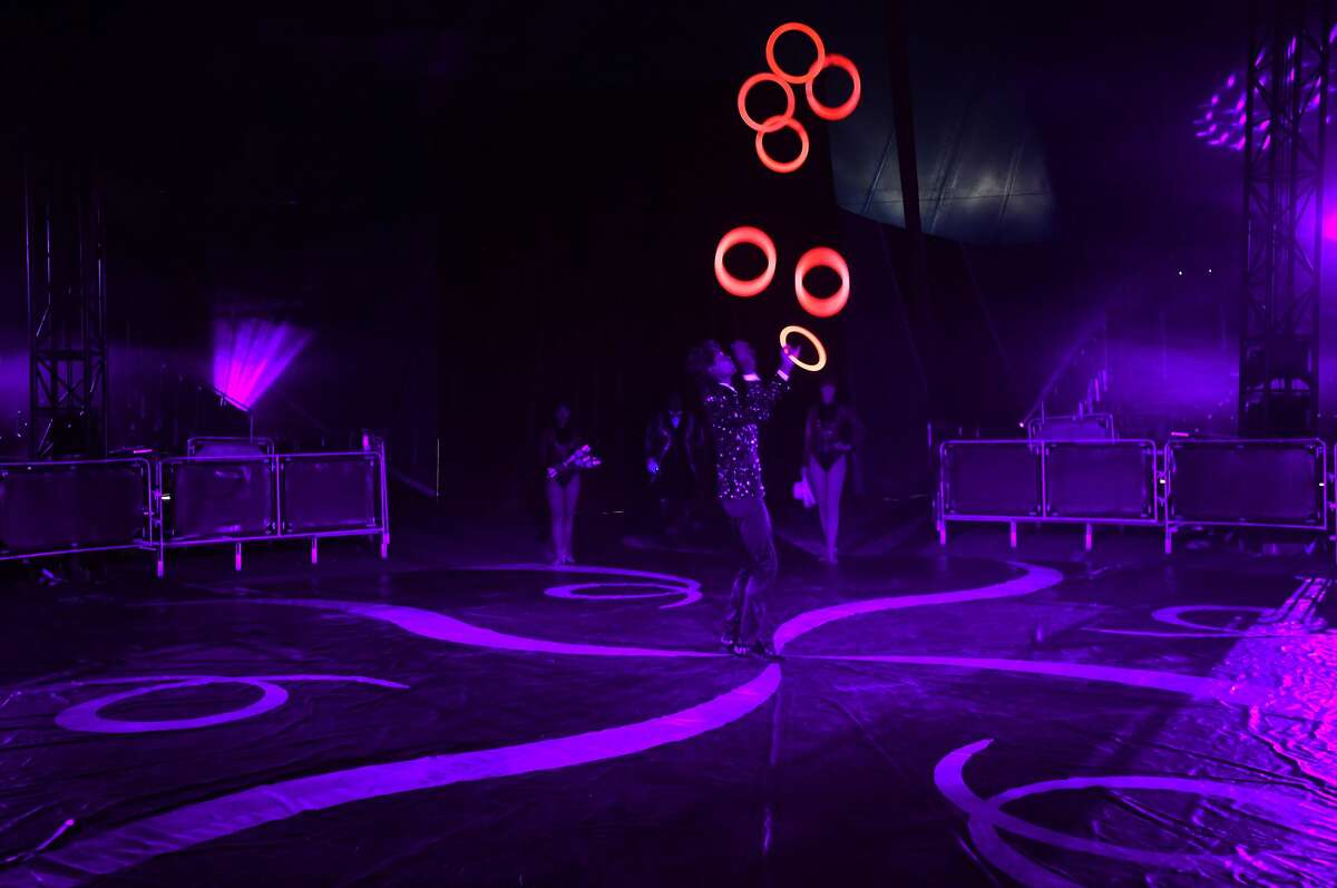 The Do Portugal Circus at Parkdale Mall is in its final week. Showtimes are 7:30 daily through Friday, Saturday at 5 and 8 p.m. and Sunday at 2, 5 and 8 p.m. Photo made Sunday, April 18, 2021 Kim Brent/The Enterprise