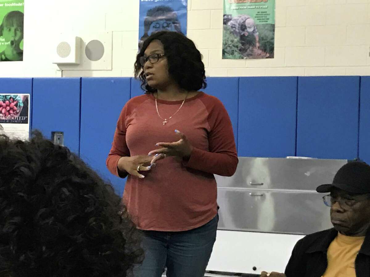 Alder Tyisha Walker-Myers, D-23, at an Oct. 1, 2019, Dwight Central Community Management Team meeting.