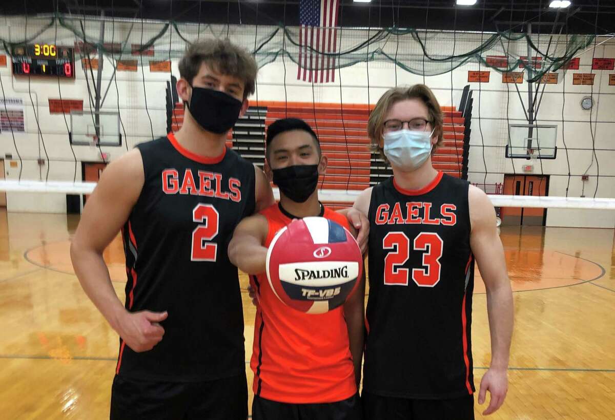 Jack Gangi, Brandon Acervida and Mike Kiwak are team captains for coach LeAnne Bianchine.
