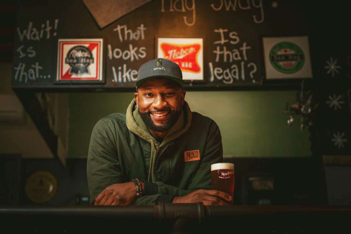 Jamal Robinson, director of sales at New England Brewing Co., wants more People of Color to join him in Connecticut's craft beer world.