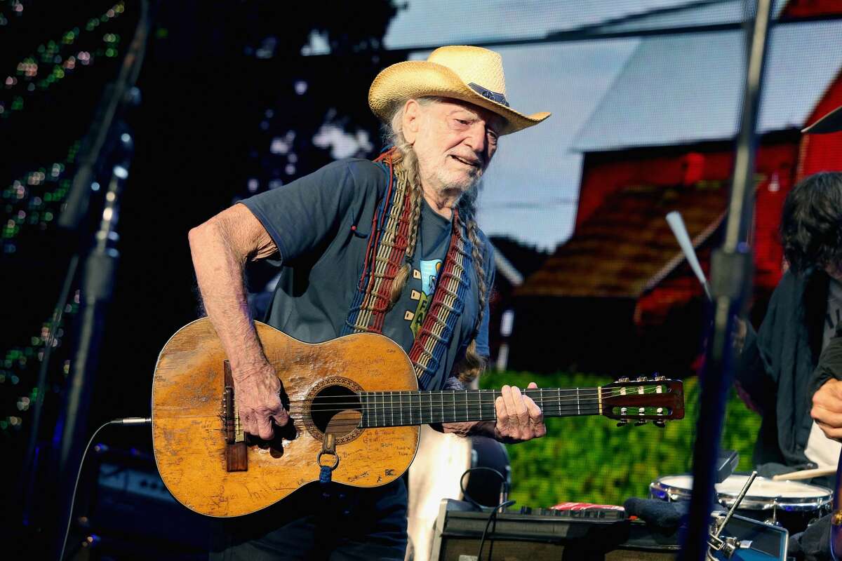 EAST TROY, WISCONSIN - SEPTEMBER 21: Willie Nelson performs in concert during Farm Aid 34 at Alpine Valley Music Theatre on September 21, 2019 in East Troy, Wisconsin. (Photo by Gary Miller/Getty Images for Shock Ink)