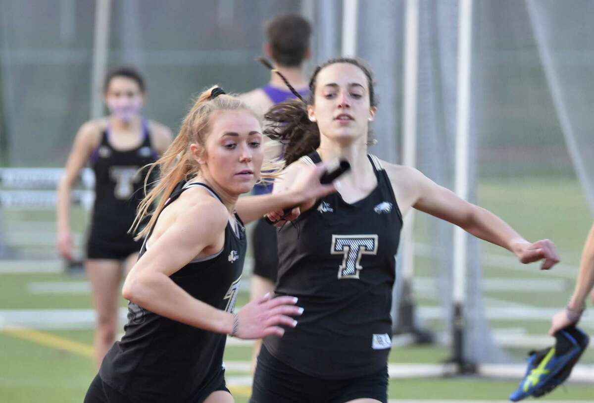 Junior Kali Holden won the 1600 and 3200 meters, and ran the anchor of the Eagles' 4x400 meter relay team in the victory against Westhill.