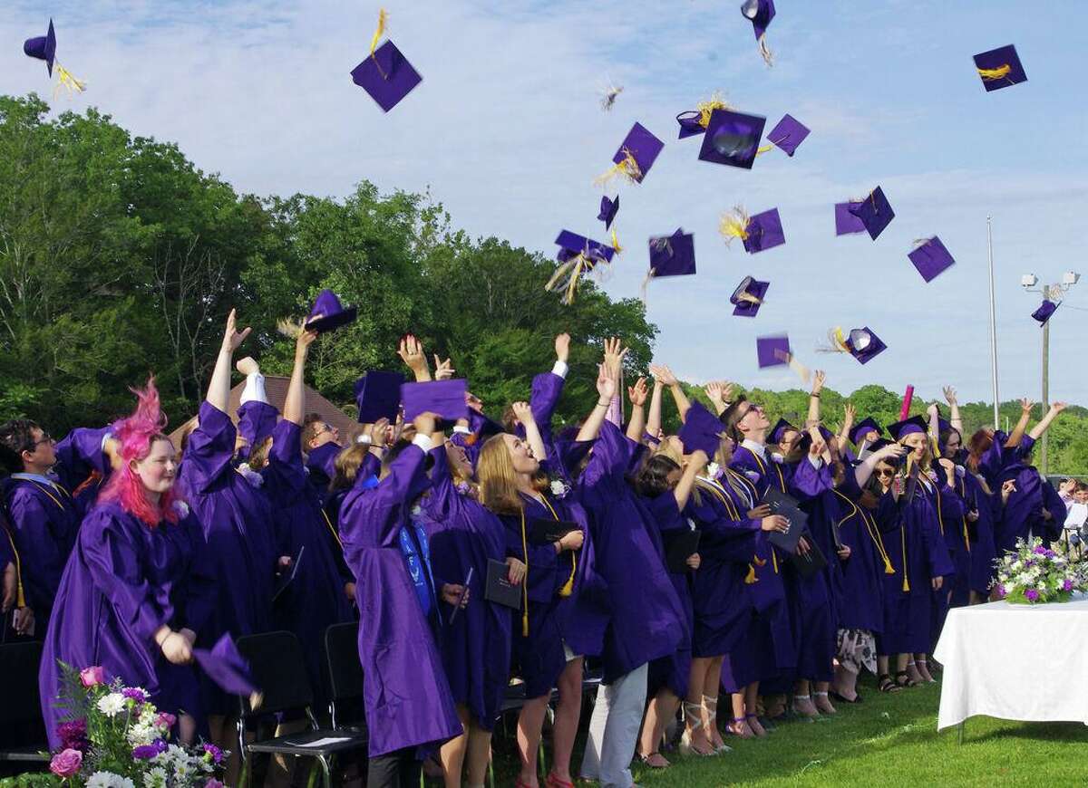 Westbrook High School graduation in 2019.