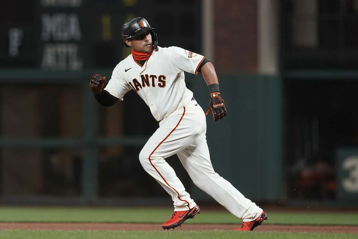 The Giants' Donovan Solano, who is hitting .300, is expected to land on the injured list after straining his right calf muscle running from second to third in the sixth inning Wednesday.