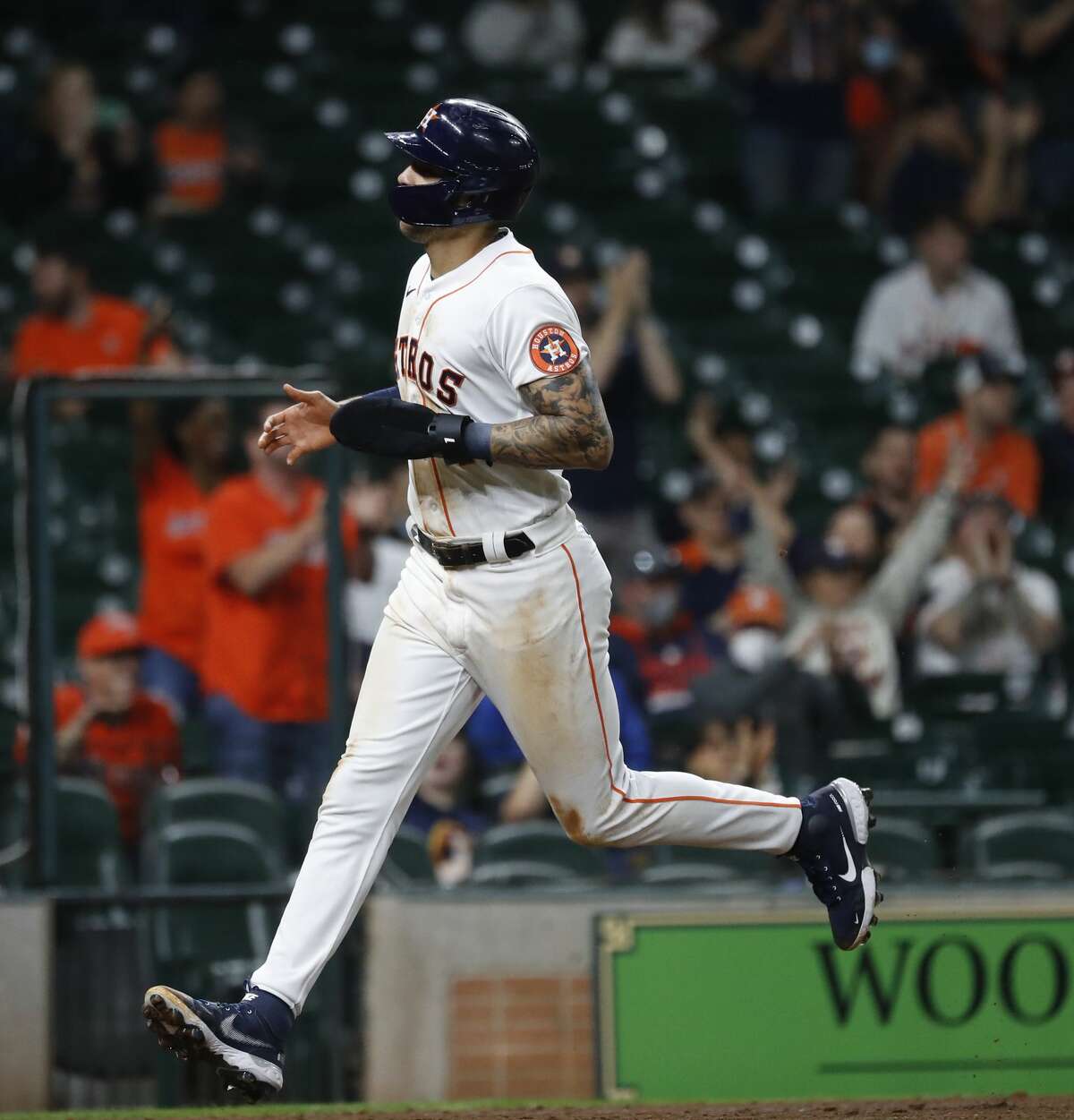 Astros' rout of Angels comes with some concern