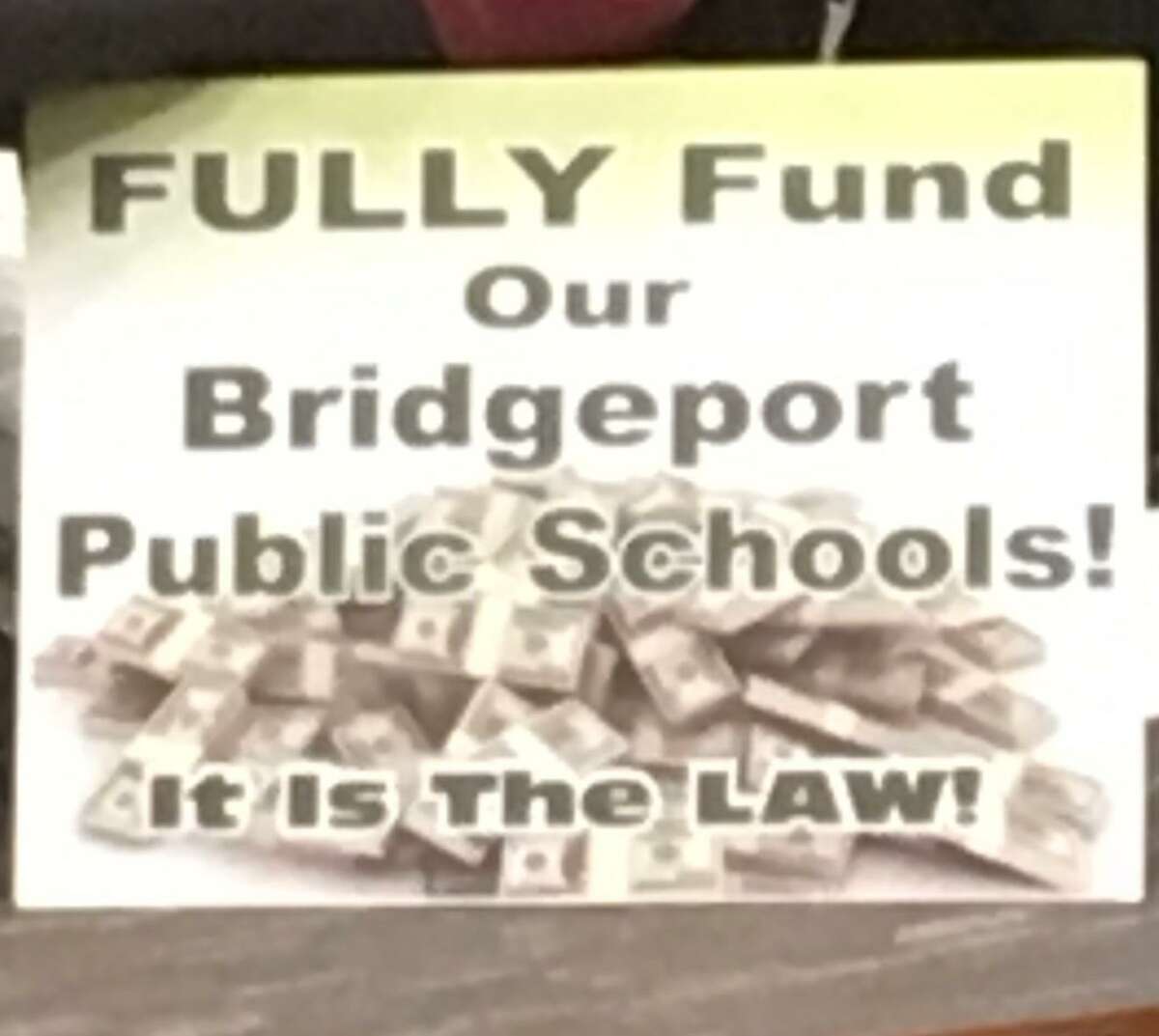 The  April 23, 2019 City Council hearing on the Bridgeport School budget.