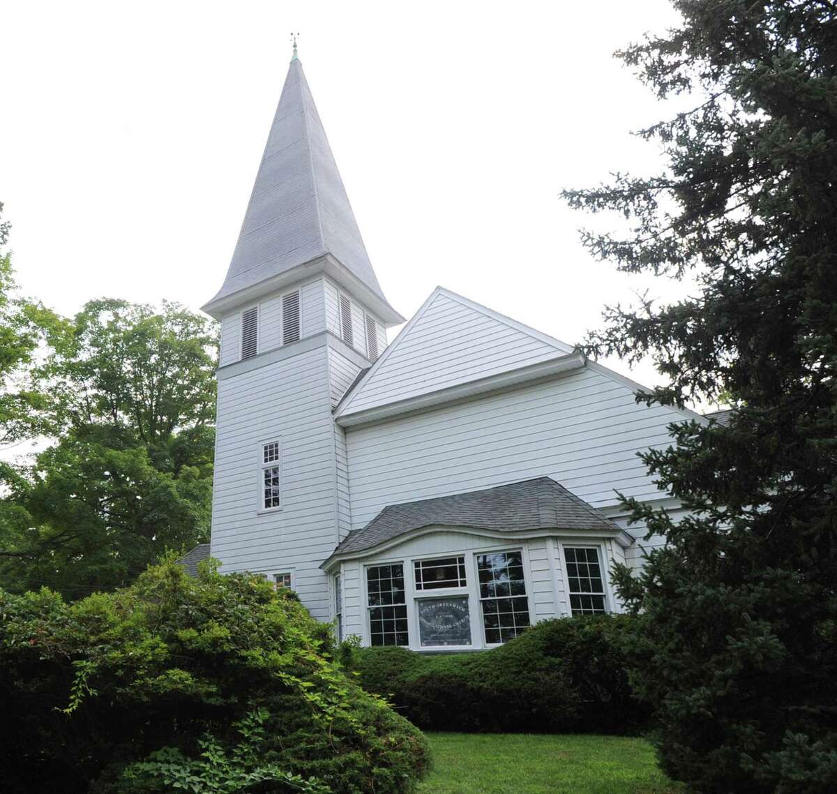 The North Greenwich Congregational Church at 606 Riversville Road in Greenwich is the new temporary home of the food pantry for Neighbor to Neighbor.