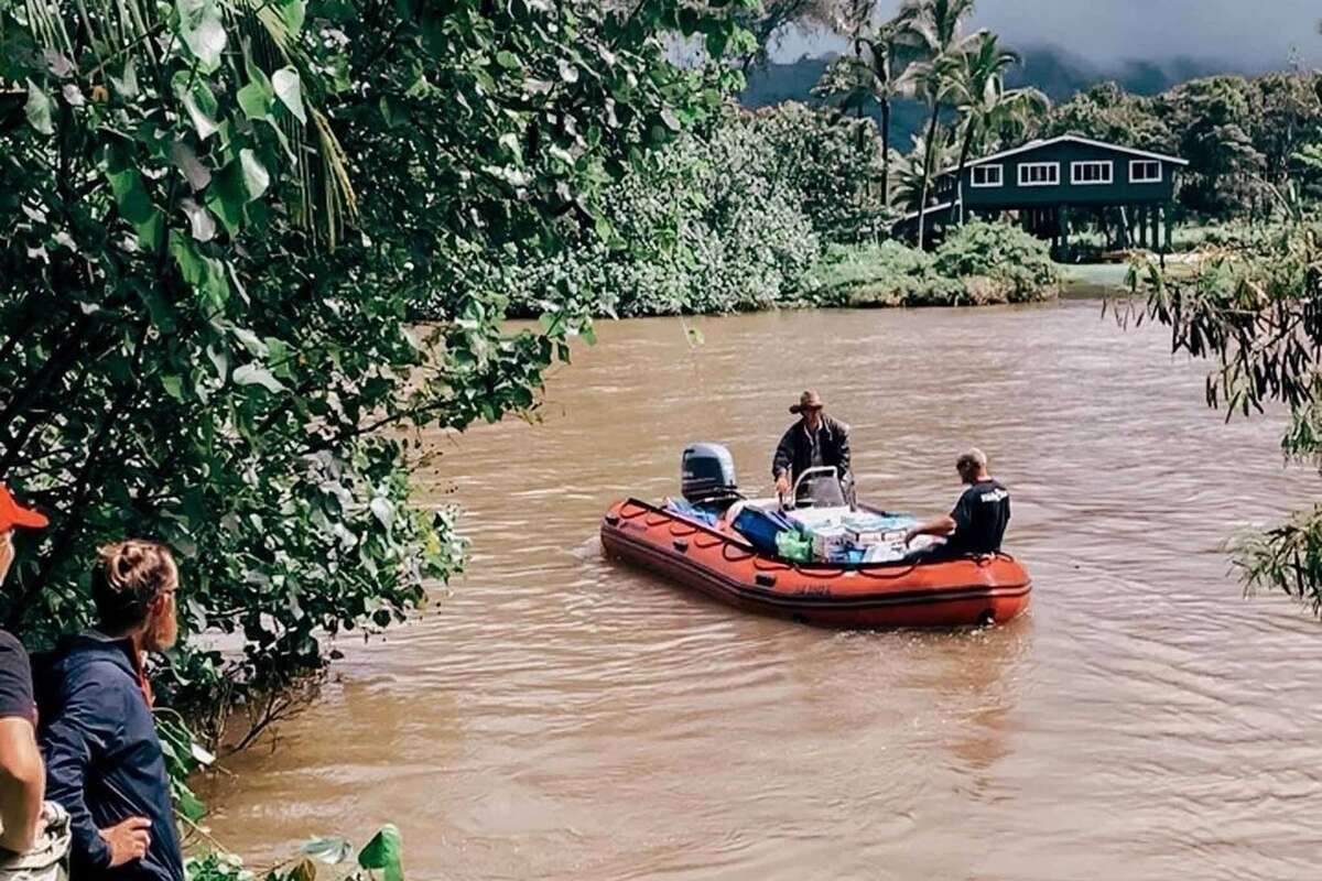 A mudslide that closed Kuhio Highway cut off access to Kauai's North Shore, isolating the region from the rest of the island. 