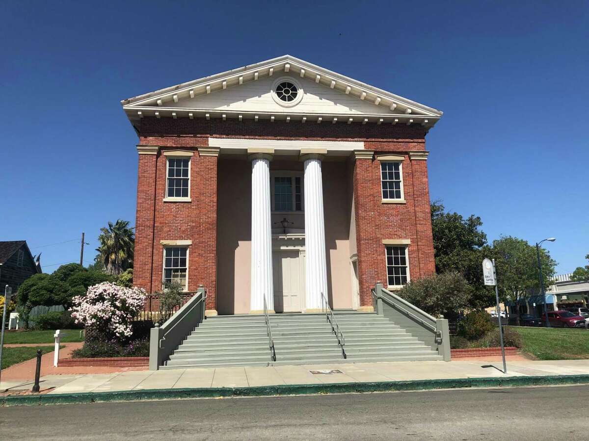 Benicia offered its brand new City Hall, a brick building with two Doric columns — “like a small Greek temple on the frontier” — as California’s new Capitol.