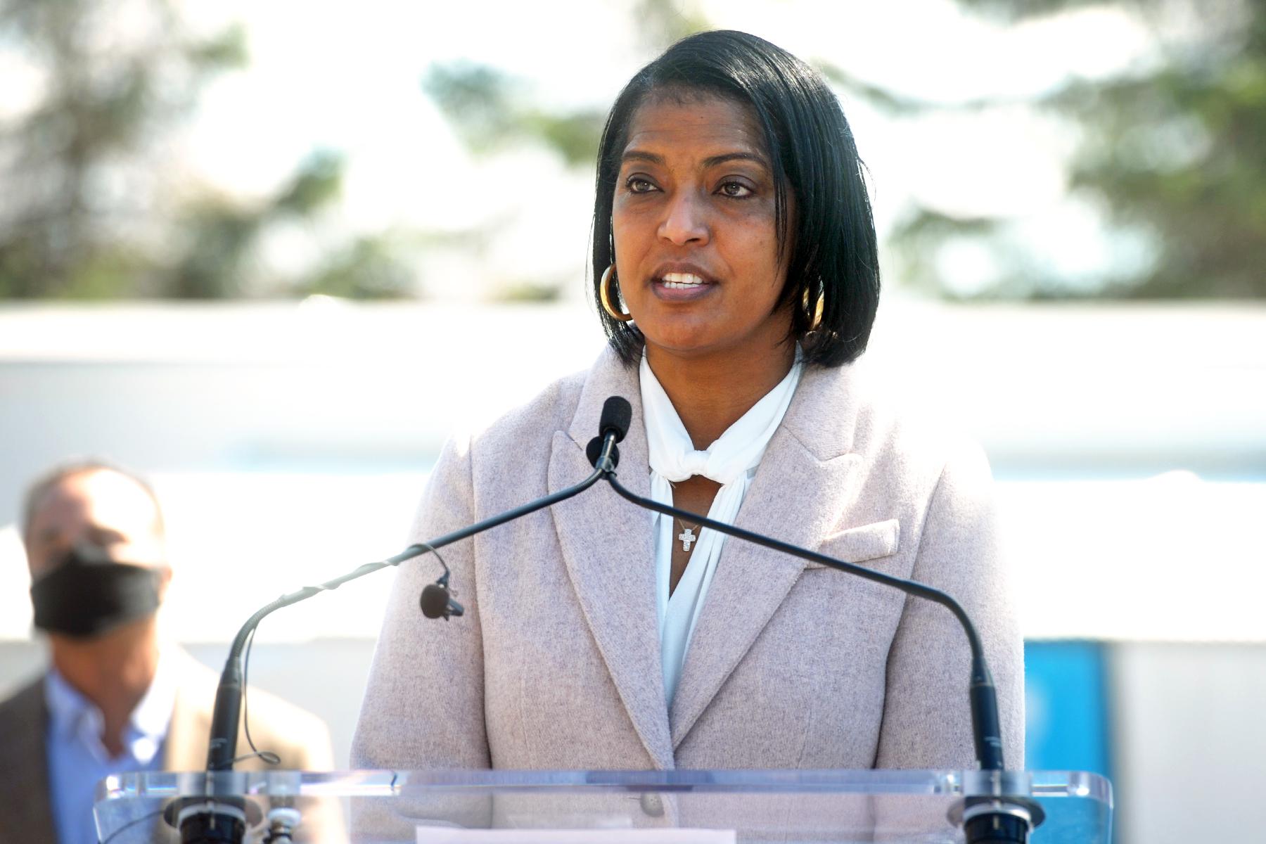 Jahana Hayes vows to be 'voice' for pandemic front-line workers