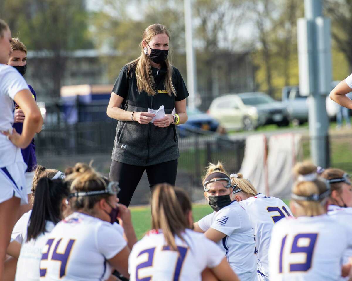 UAlbany head women’s lacrosse coach Katie Thomson said it would be "amazing" to beat Stony Brook in their final America East meeting on Saturday. (Jim Franco/Special to the Times Union)