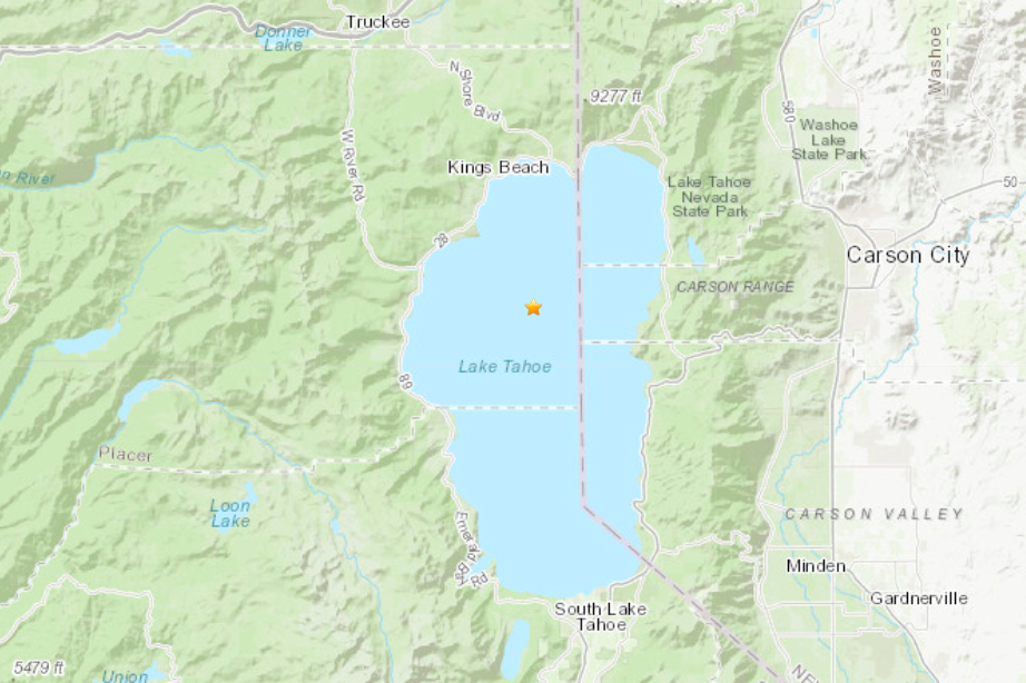 Series of earthquakes rattle Tahoe on Sunday morning