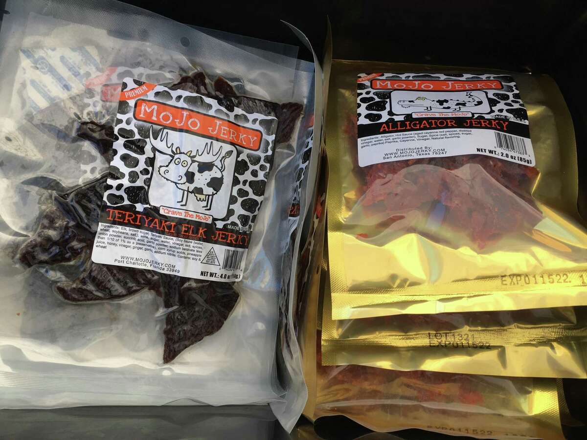 MoJo Jerky has traditional beef jerky, but also has jerky made from exotic meats like alligator.
