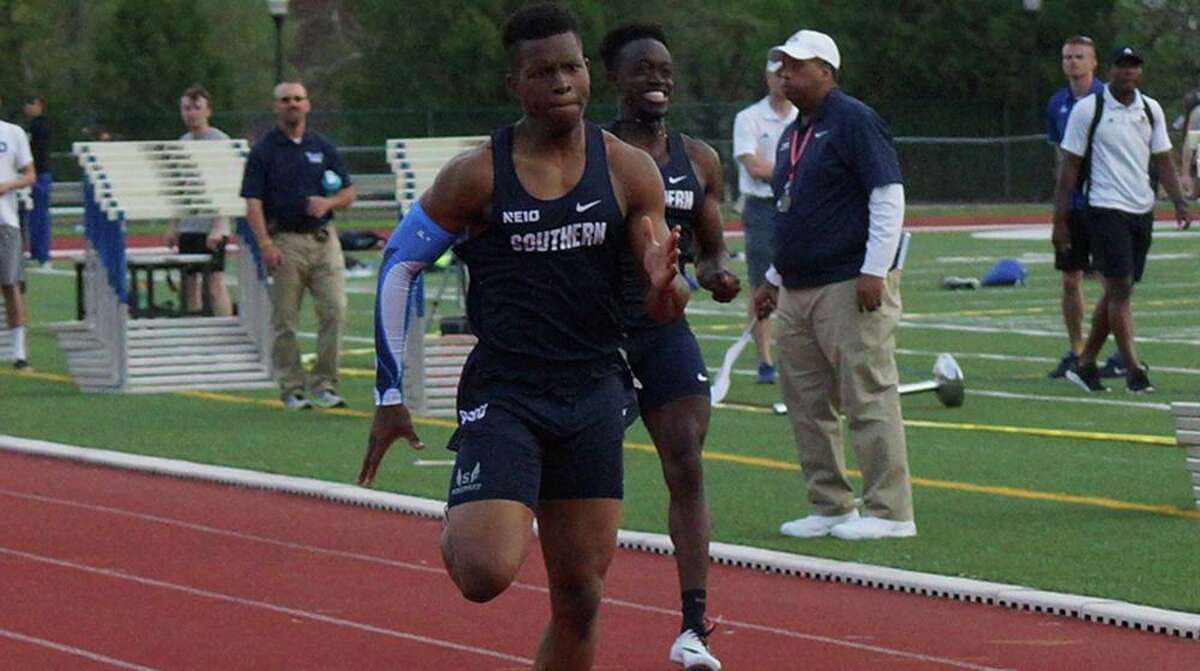 Southern Connecticut State All-American runner Nigel Green.