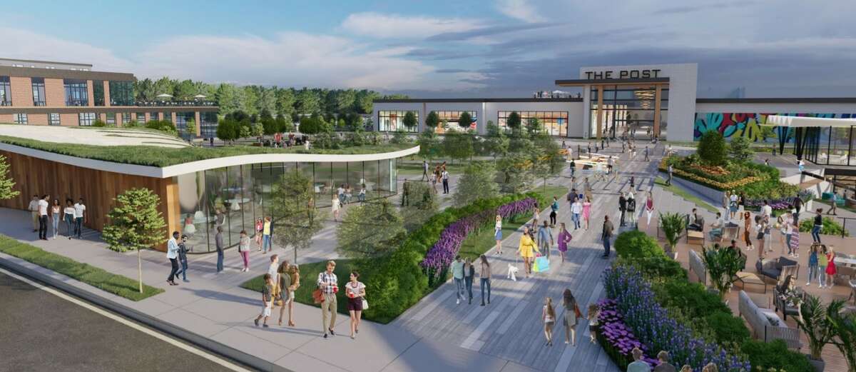 An October 2020 rendering of a potential residential development at the Connecticut Post Mall in Milford.