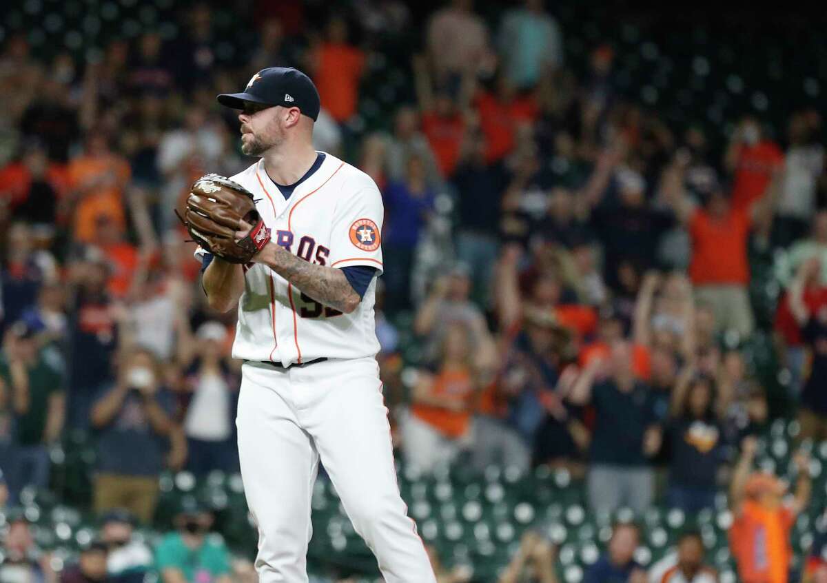 Astros' Javier pitches 7 shutout innings with coffee stain on pants