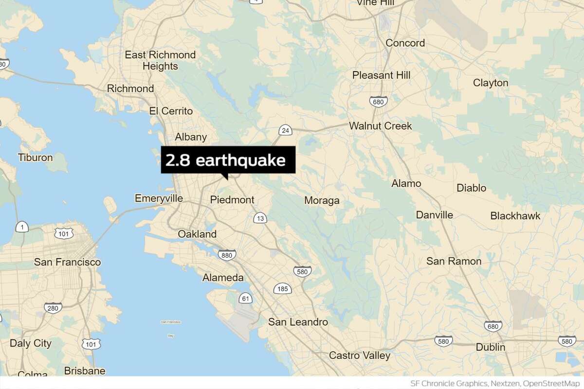 A 2.8-magnitude earthquake shook parts of the East Bay early Wednesday morning, according to the United States Geological Survey.