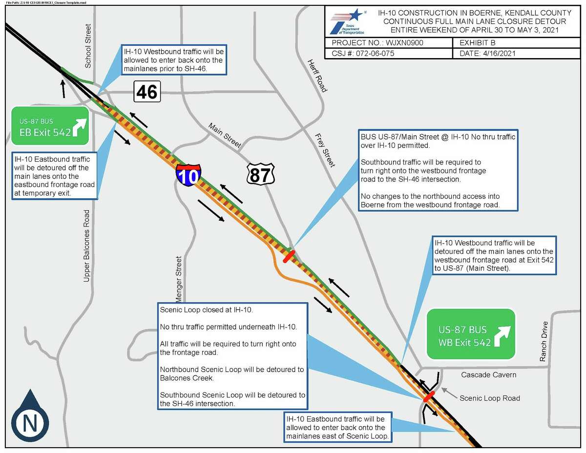 This highway closure might reroute your weekend plans