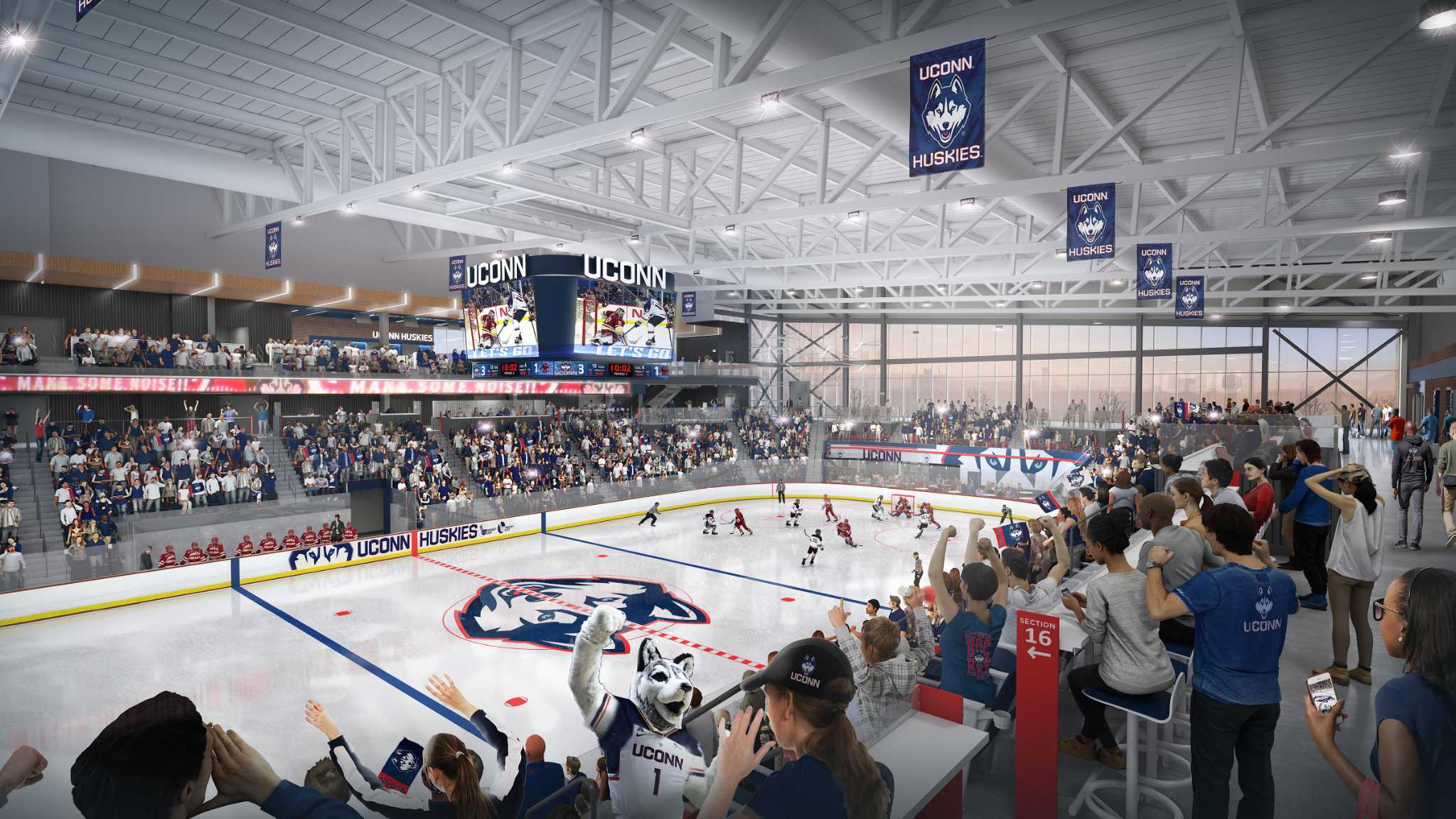 UConn Board of Trustees votes to move ahead with on-campus hockey arena