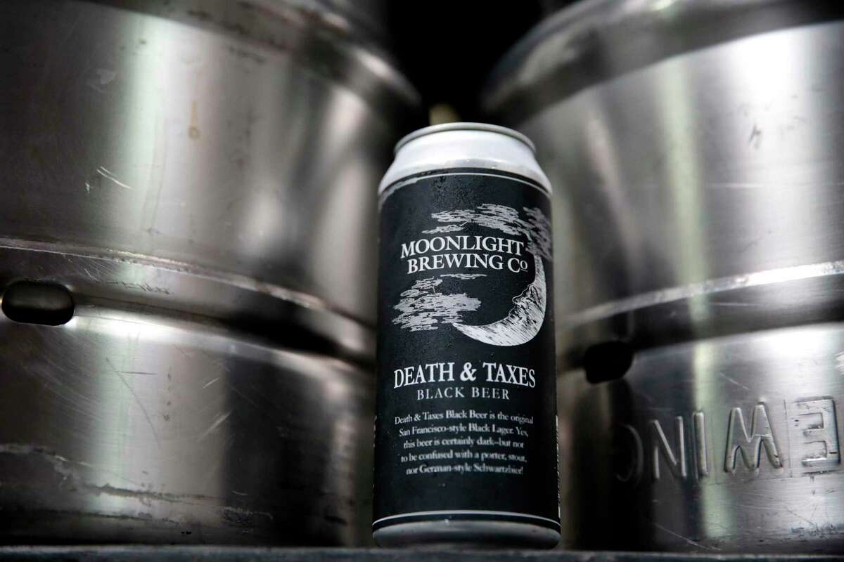 The black lager Death & Taxes is Moonlight Brewing’s flagship beer.
