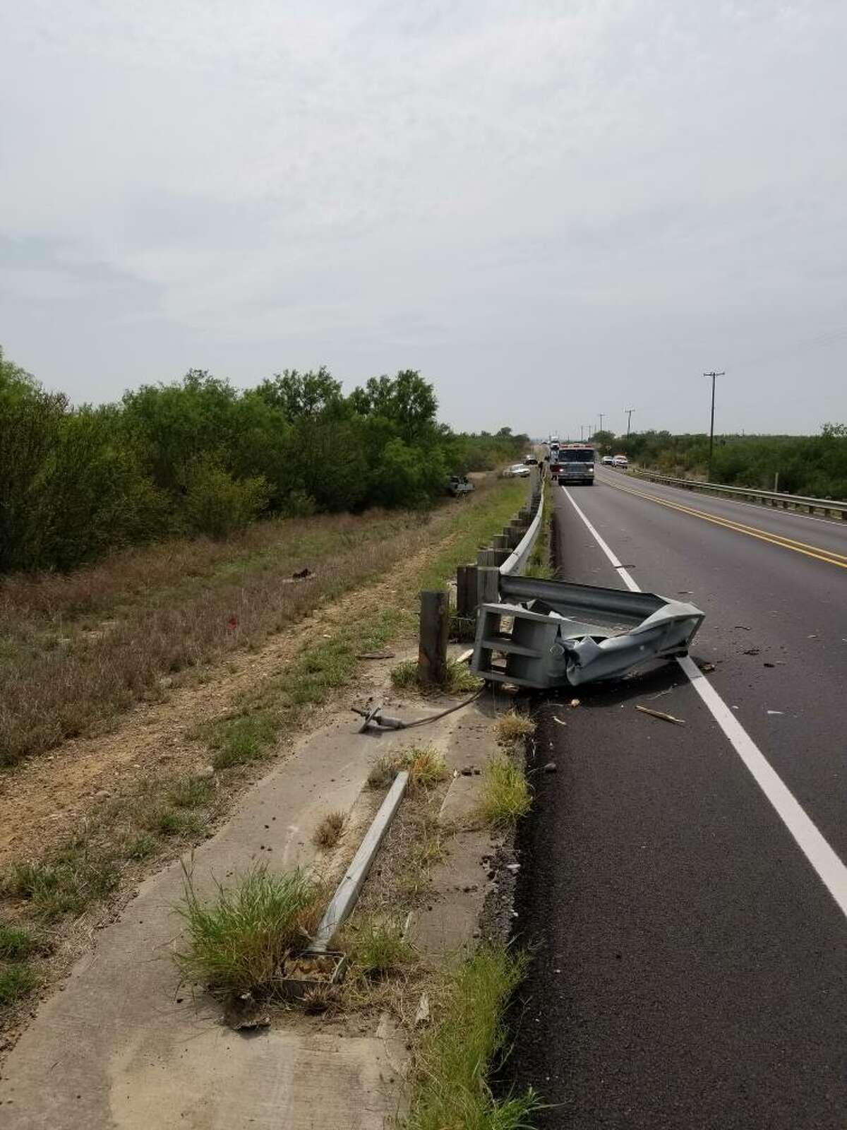 A man was taken to Laredo Medical Center in serious condition following a crash in south Laredo.