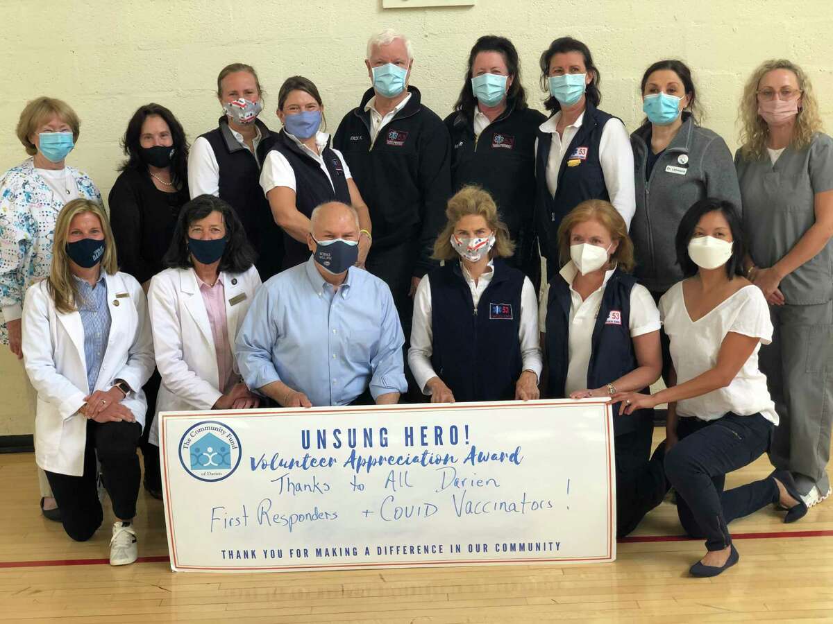 Darien first responders and volunteer vaccinators are being honored with a special recognition as
