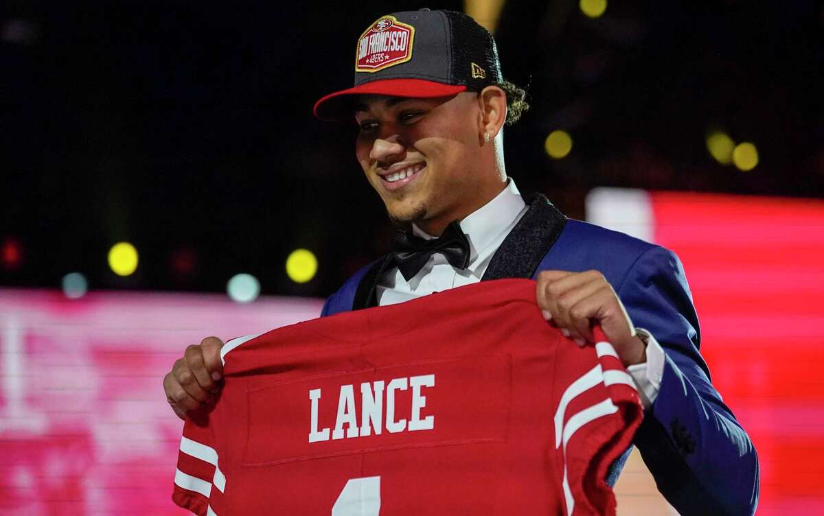 In only one full season as the starter at North Dakota State, Trey Lance showed enough for the 49ers to make him the No. 3 pick in the draft.