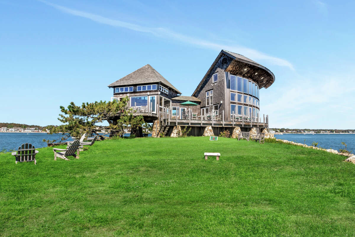 Private CT island with window wall hits market for $2.65M