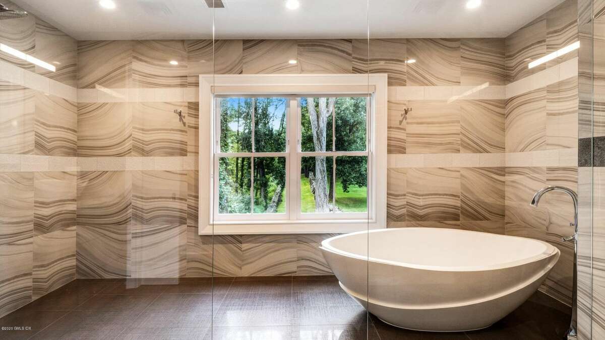 A wet room in a Connecticut house.  Wet rooms Georgopulo said the new holy grail of bathrooms in Connecticut is a 