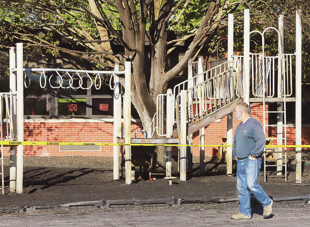 Alton playground damaged by fire