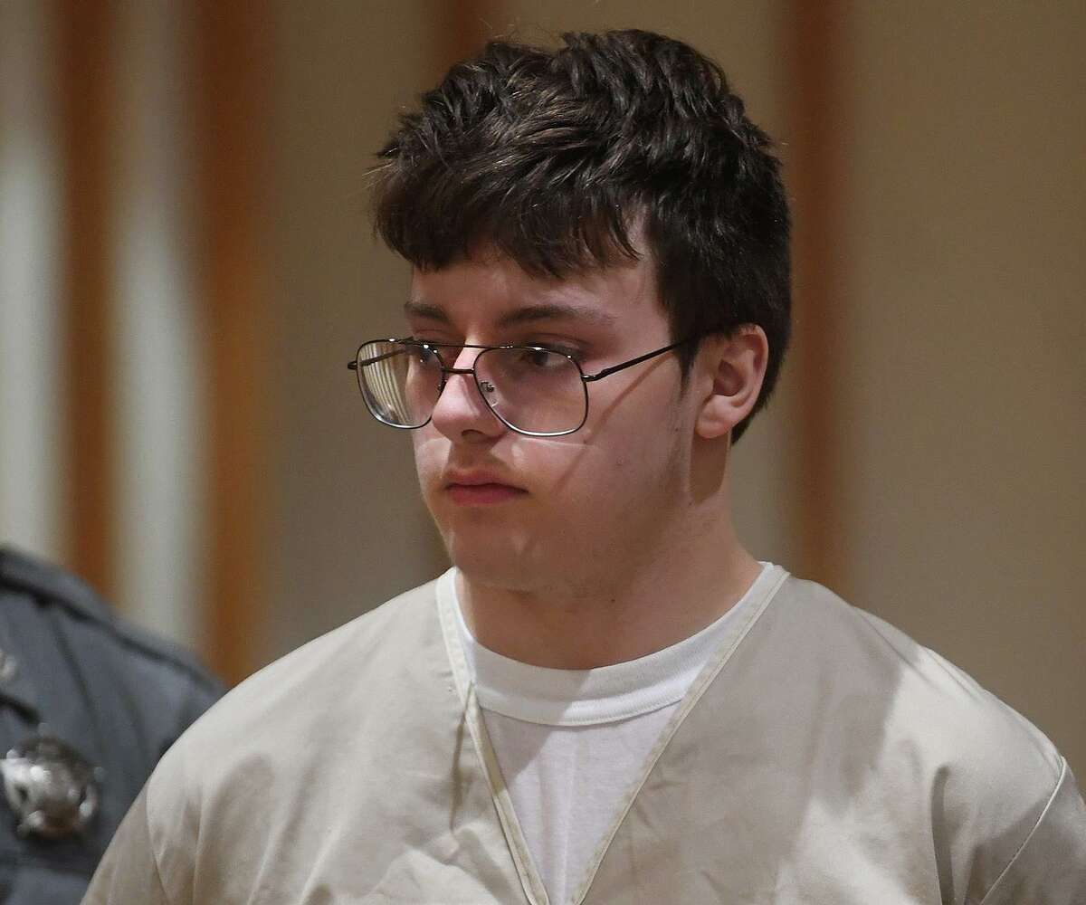 Christopher Sakowicz, of Stratford, was sentenced Friday to 10 years in prison for setting a series of fires including the one that destroyed Stratford's American Shakespeare Theater.